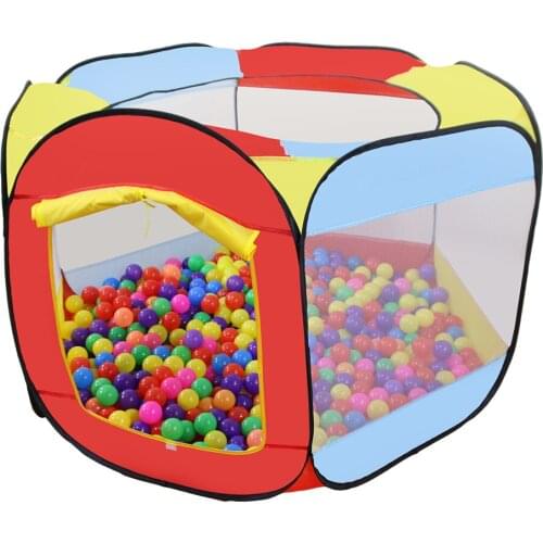 Play House Indoor and Outdoor Easy Folding Ocean Ball Pool Pit Game Tent Play Hut Girls Garden Kids Children Toy Tent