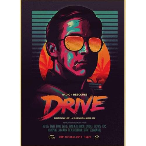 Sryan Gosling Classic Film Retro Kraft Paper Poster Bar Office Cafe Home Art Wall Sticker Decoration