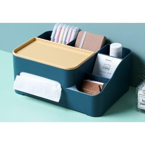 Multi function tissue box, remote control, storage box of household living room, simple drawing box