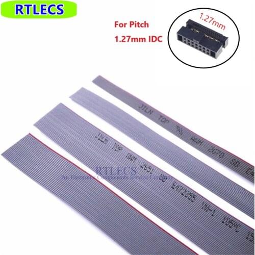 10 Meter 0.635 mm Pitch 8 10 12 14 16 18 20 24 26 30 34 40 50 60 68 80 Pin Ribbon Flat Cable UL 2678 AWM 30 For 1.27 IDC Socket