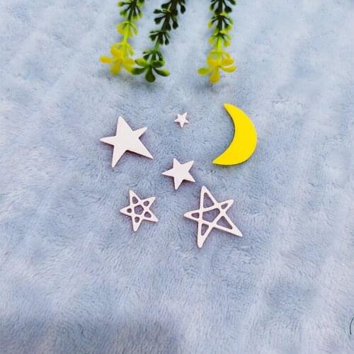 The stars and the moon Metal Cutting Dies for DIY Scrapbooking Album Paper Cards Decorative Crafts Embossing Die Cuts