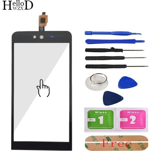 Mobile Phone TouchGlass For Micromax Q338 Blot Capacitive Front Touch Screen Glass Digitizer Panel Lens Sensor Tools Adhesive
