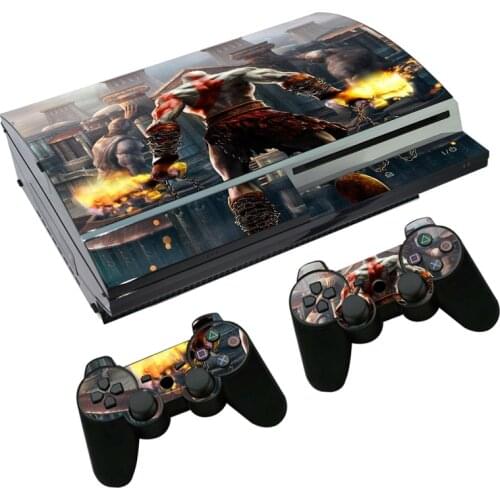 Game God of War Skin Sticker Decal for PS3 Fat PlayStation 3 Console and Controllers For PS3 Skins Sticker Vinyl