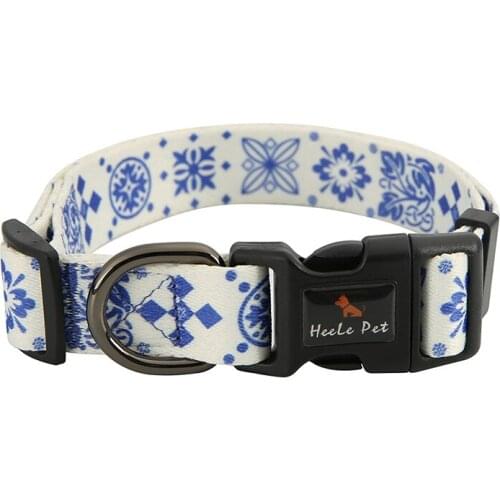 Dog Collar Polyester Eeaving Bite-Resistant Wear-Resistant Traction Rope Collar Pet Dog Collar Custom Dog Walking Pet Supplies