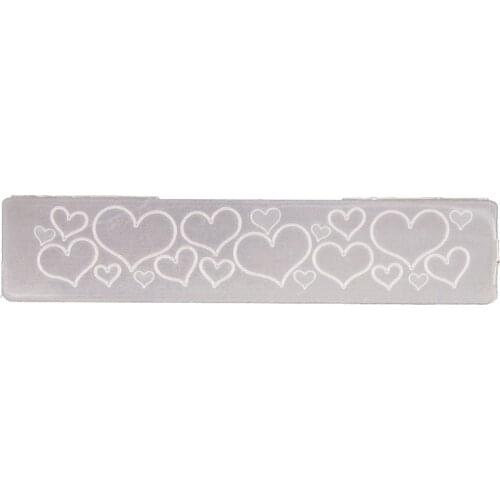 Heart Plastic Embossing Folder Stencil Template DIY Craft Making Pattern Background Paper Cards Scrapbooking Album Decor