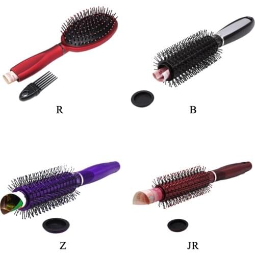 Portable Hair Brush Secret Stash Box Hidden Valuables Hollow Container Safe Diversion Secret Organizer Travel Secret Compartment