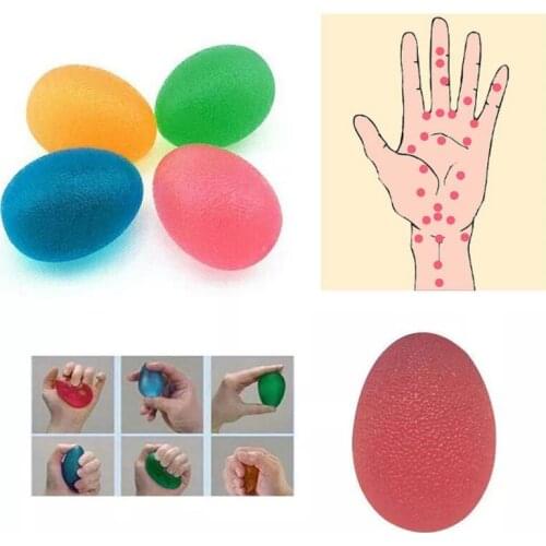 Silicone Egg Fitness Hand Grip Expander Gripper Strengthener Forearm Wrist Finger Exerciser Trainer Stress Relief Power Ball