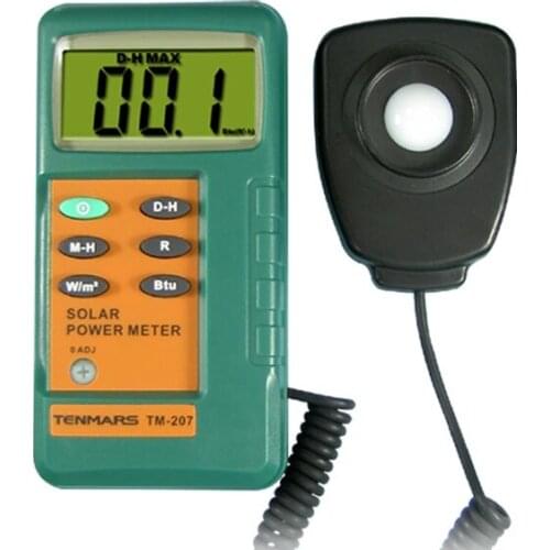 TENMARS TM-207 Solar Power Meter With1.5M Remove Sensor With 3 1/2 Digits LCD Display