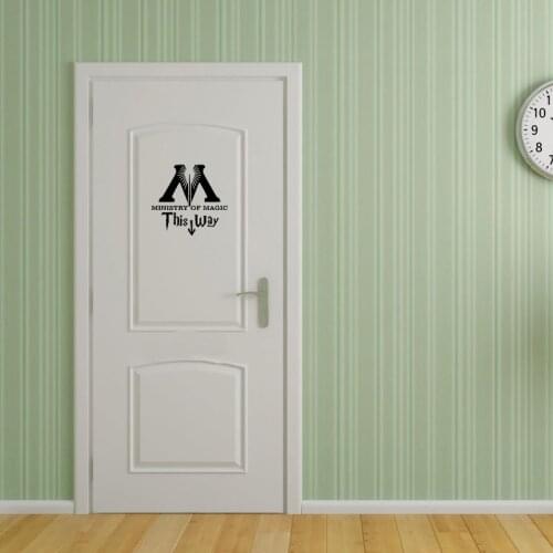 Creative Ministry of Magic Vinyl Door Stickers Artistic Home Decoration Wall Stickers For Kids Rooms A2278