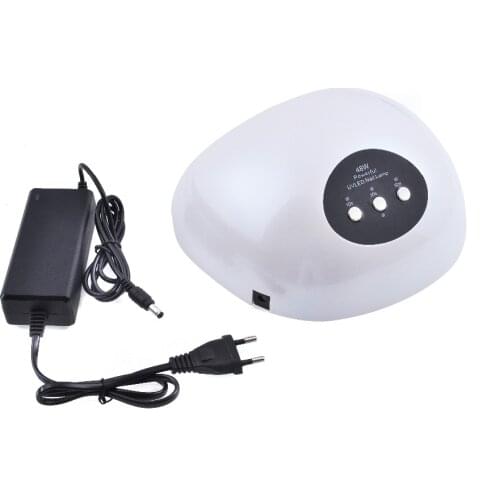 48W UV Nail Lamp Nail Polish Dryer LED White Light 10S 30S 60S Drying Fingernail&Toenail Gel Curing Nail Art Dryer Manicure Tool