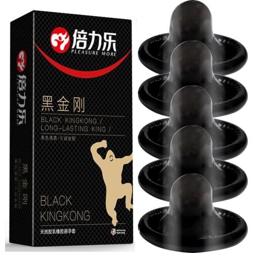10PCs Condom Sex Toys for Men Black Man Penis Sleeve Ejaculation Delay Lasting Erotic Adult Long Lasting Golden Body Condoms