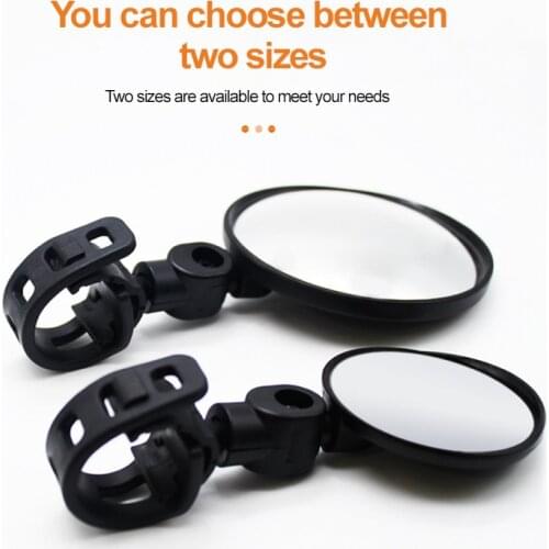 Bike Mirrors Bike Bicycle US Handlebar Glass Rear View Mirror 2-Pack Mini 360°Rotaty for Road Bicycle Accessories