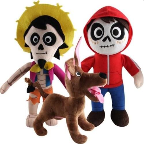 30cm Amine Movie COCO Pixar Plush Stuffed Toys Cartoon Doll Miguel Hector Dante Dog Death Pepita Doll for Children Kids Gift