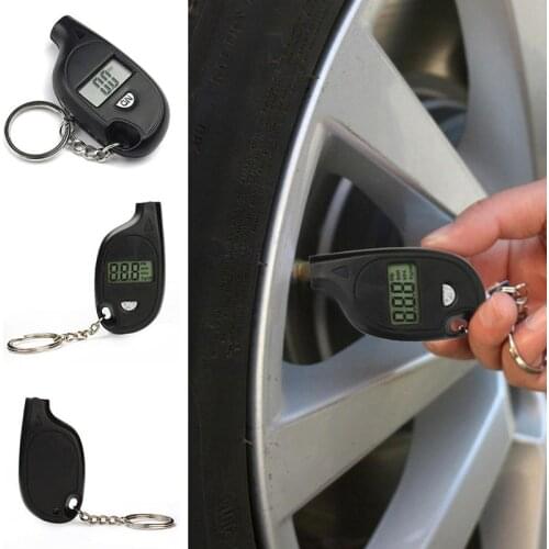 Car Tyre Gauge Tester Tool Air Pressure Meter LCD Display VT-708 Key Buckle Keychain High Accuracy
