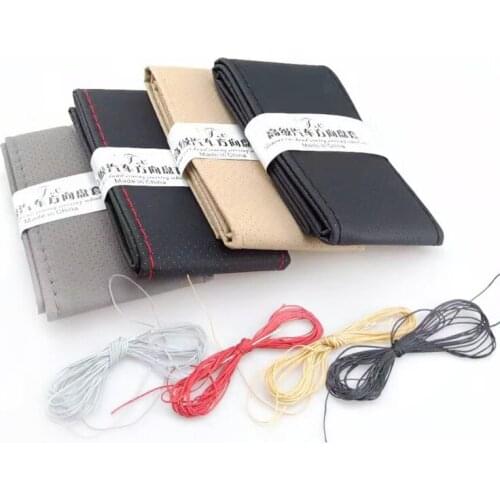 Car steering wheel cover artificial leather diameter 38cm for Land Rover Range Rover/Evoque/Freelander/Discovery