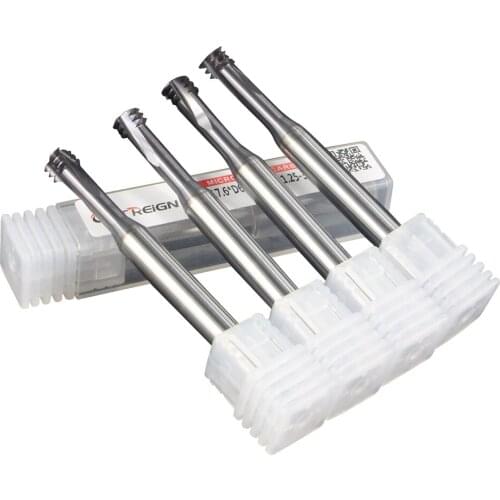 Cutreign Three tooth thread milling cutter inch UNC machining center milling cutter solid carbide tungsten steel milling cutter