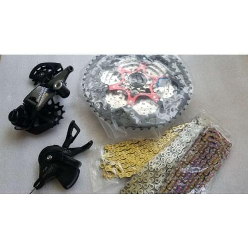 DEORE M6100 groupset 12S MTB bike trigger shifter + rear derailleur + skilful cassette + YBN chain