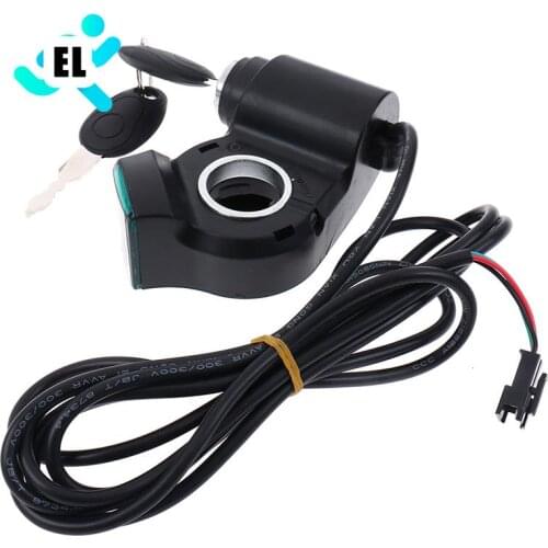 Display Switch Power with Key Lock Bike Finger Thumb Throttle Electric Bicycle Thumb Throttle Voltmeter Digital Voltage