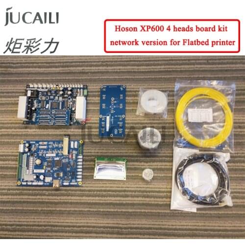 Jucaili one set xp600 4 heads network version Hoson Board kit for flatbed Printer support Z axis