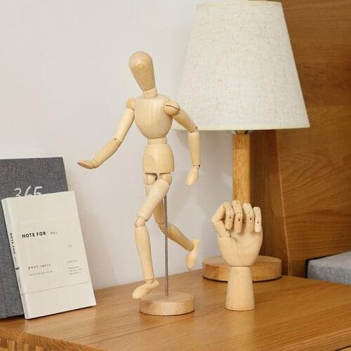 Creative Wooden Art Model Ornaments Wooden Doll Joint Hands Home Living Room Office Desktop Decorations decoration accessories
