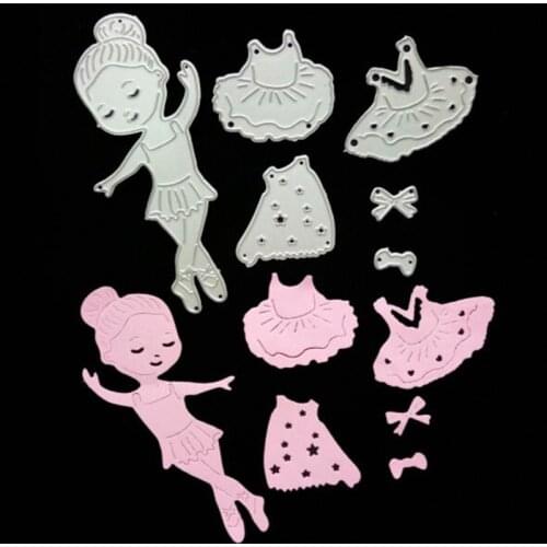 YINISE Metal Cutting Dies For Scrapbooking Stencils Girl DIY PAPER Album Cards Decoration Embossing Folder CRAFT Cutter Tools