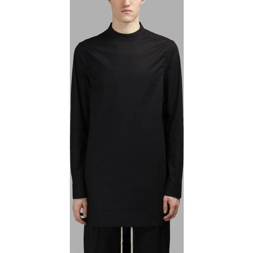 New mens clothing Hair Stylist GD Show style Simple minimalism and self cultivation Shirt plus size costumes