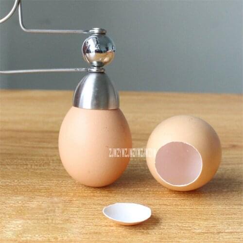 50pcs/lot New Glutinous Rice Egg Tool 2.5cm Small Caliber Open Egg Open Hole Shell High Quality Stainless Steel Whisk Egg Tool