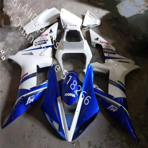 New Motorcycle Fairing kit for YAMAHA YZFR1 02 03 Fairings YZF R1 02 03 Body Kits YZF R1 2002 - 2003 blue white Fairings