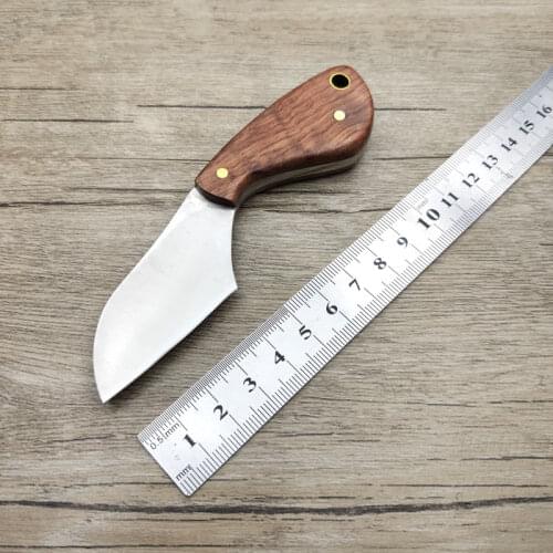Dropship 3CR13 Stainless Steel Fixed Blade Knife For survival Rosewood Handle Camping Knife Outdoor Rescue Knife sheath