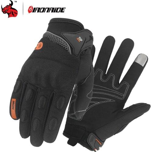 IRONRIDE Full Finger Motorcycle Gloves Screen Touch Guantes Motorbike Motocross Bike Outdoor Summer Motocross Glove
