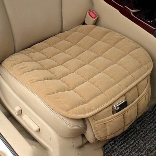 Plush Car Seat Cover Winter Warm Seat Cushion Anti-slip Universal Chair Seat Breathable Pad for Vehicle Auto Car Seat Protector