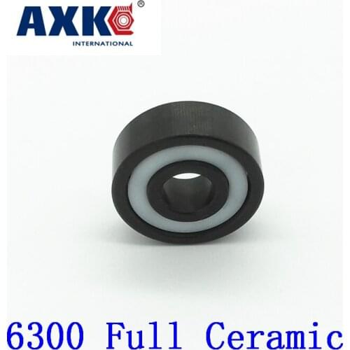 2019 New Rolamentos Axk 6300 Full Ceramic Bearing ( 1 Pc ) 10*35*11 Mm Si3n4 Material 6300ce All Silicon Nitride Ball Bearings