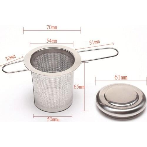Stainless Steel Mesh Tea Infuser Reusable Tea Infuser Tea Strainer Teapot With Lid Cups Loose Tea Leaf Spice Tea Filter