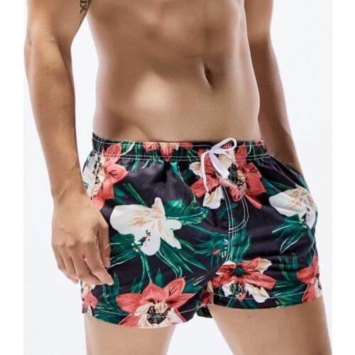 2017 Bermuda Board Surf Shorts Men Beach Swim Short Floral Quick Dry Sea Man Boardshorts Swimsuit Sport Suit S-XL Beachwear