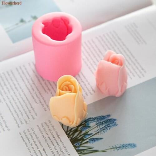 3d Flower Soap Silicone Mold HandmadeTulip Mold DIY Chocolate Cake Mold Soap Forms Soap Making Supplies Cake Decors