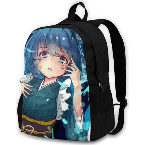 Touhou Project Backpacks Durable Basic Polyester Backpack Camping Tourist Bags