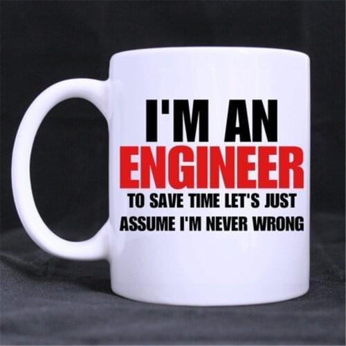 I'm an Engineer Cute Coffee Mug Ceramic Inspirational Gifts for Kids Women Girls Birthday Gifts