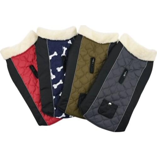 Winter Pet Dog Puppy Clothes Warm Windproof Reversible Pet Hoodies Jacket For Small Medium Large Dogs Pet Chihuahua Outfits