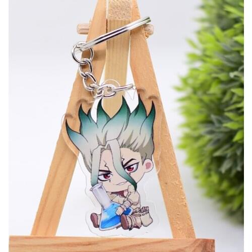 WL0063 Dr.Stone Keychain Acrylic Cartoon Keyring Accessories