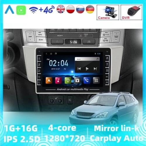 1280X720 HD Android For Lexus RX300 RX330 RX350 RX400H 2003 -2009 Car Stereo Radio Gps Bluetooth Player Canbus WIFI SWC FM