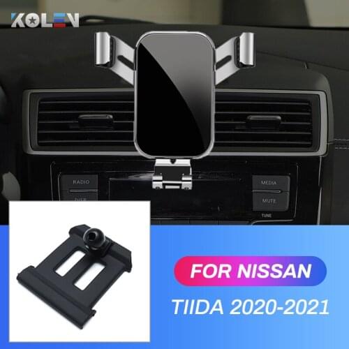 Car Mobile Phone Holder For Nissan Tiida C13 2020 2021 Air Vent GPS Gravity Stand Special Mount Navigation Bracket Accessories