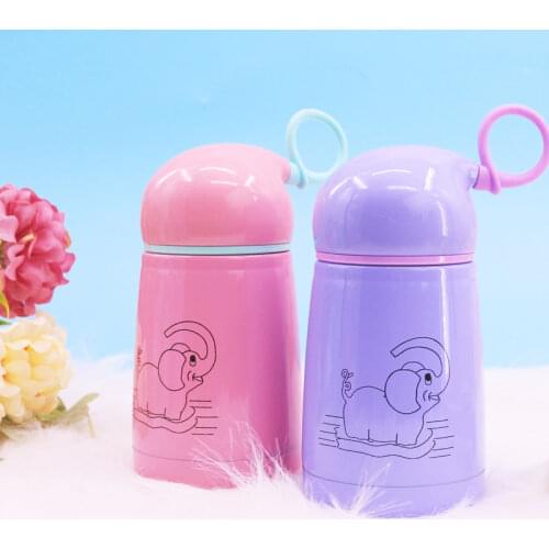Big Belly Stainless Steel Insulation Cup Cartoon Elephant Piggy Child Insulation Gift Water Bottles Thermos Vacuum Flask