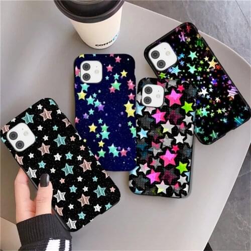 TIDOVE Glitter Star Case For iPhone 12 11 Pro XS Max X XR 12 Mini 5S SE 2020 6 6S 7 8 Plus Soft Camera Protection Back Covers