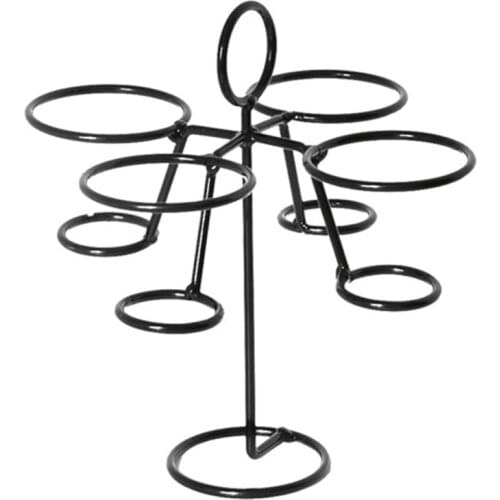 Black Iron Ice Cream Holder Cupcake Cones Stand Rack Display Snow Cones Sushi Hand Rolls Popcorn