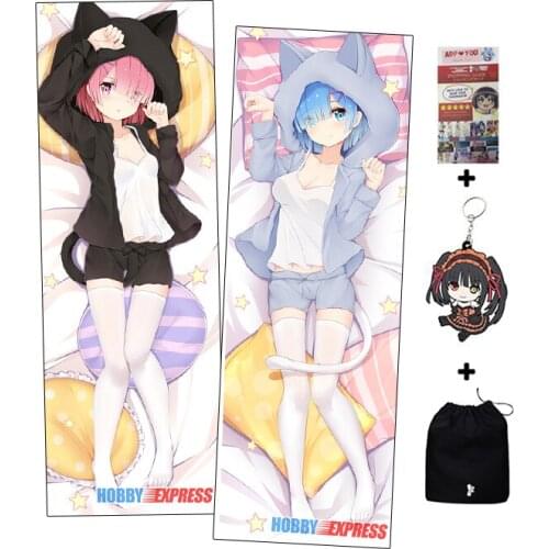 Hobby Express Dakimakura Japanese Otaku Waifu Hugging Body Pillow Cover Ram and Rem Re Zero ADP18075-1