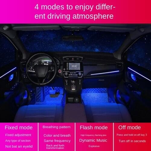 Suitable for 17-21 Honda crv car interior atmosphere lights, 64-color atmosphere lights for interior modification and decoration