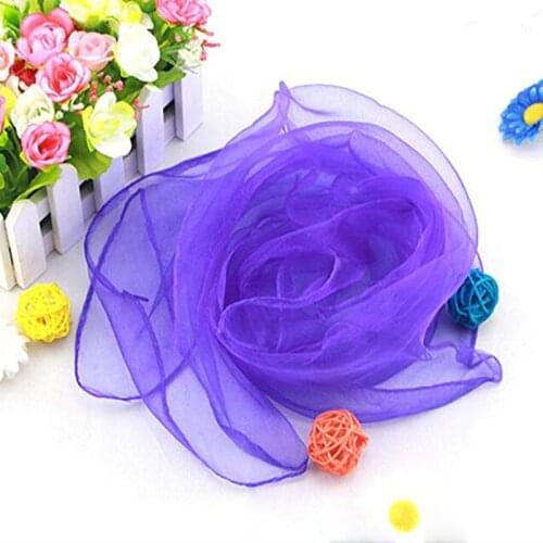 Dancing And Juggling Towels Candy Colored Gym Towel Dance Practical Gauze Scarf Chiffon 6 colors C5AF