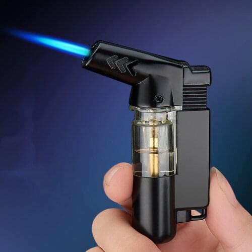 Spray Gun Gas Lighter Torch Lighter Turbo Lighters Smoking Accessories Visible Gas Cigar Cigarettes Lighter Gadgets For Men