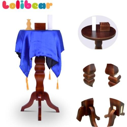 Deluxe Round Floating Table Profit Table Anti Gravity Box with Flower Pot Magic Tricks Fun Stage Fly Magia Illusion Gimmick Prop