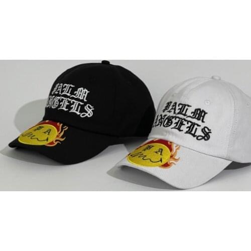Palm Angel Men and Women Couples Flame Letter Print Fashion Sun Hat